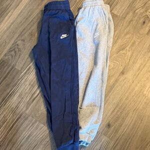 Nike Kids' Blue and Gray Sweatpants